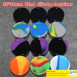 Contenitore in silicone da 22 ml Barattolo di cera in silicone antiaderente Contenitore cosmetico per olio di silicone per uso alimentare