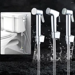 Bath Accessory Set ABS Handheld Bidet Spray Shattaf Sprayer Shower Hose Rack Floor Toilet Cleaning Of High Quality Material Pressure-proof