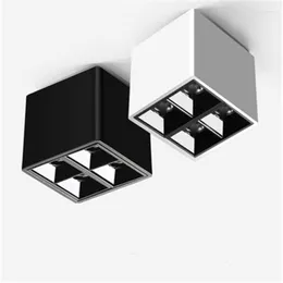 Taklampor LED Square Grid Light vardagsrum Klädbutik Lamplampor E27 Modernt 3 år