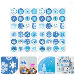 Geschenkpapier, Weihnachtsaufkleber, Aufkleber, Nummer, Kalender, Etiketten, Versiegelung, Countdown, Adventsetikett, Weihnachtssiegel, Umschlag, selbstklebend, Süßigkeiten-Geschenk