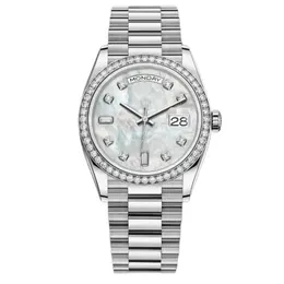 Orologio donna cinturino in acciaio inossidabile antigraffio vetro zaffiro specchio diamante 31mm lunetta classico 2813 movimento meccanico automatico ragazza orologi regalo