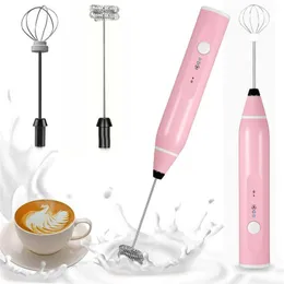 CoffewareセットワイヤレスミルクFrothers Electric Handheld Blender with USB for Coffee Cappuccino Cream Sea ShippingRRC733