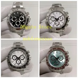 9 F￤rg Automatisk kronograf Titta p￥ m￤n 40mm klassisk vit svart keramisk Bezel 116519LN 116500LN 116506 116520 Oyster Armband 7752787