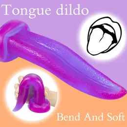 Schönheitsartikel Analplug Realistische Zunge Hintern G-Punkt Stimulieren Sie die Hautfarbe Sexy Spielzeug Oralerotische Produkte Raue Oberfläche Shop SM