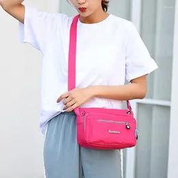 Сумки на плечах мода для женщин дизайнерская водонепроницаемая нейлоновая сумочка на молнии