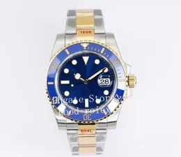 Мужские часы Автоматические часы Cal.3135 Мужские синие черные керамические желтое золото Сталь 904L Ew Dive 116618 Спортивные наручные часы Ewf Maker