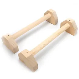 Push-ups st￥r Gymnasium Tr￤ning Training Chest Wood Calisthenics Handstand Parallel Rod Double Rod1259G