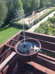 S Solar Powered 3 verschillende spuitkoppen waterpomp set tuin fontein pond kit watervallen water display zonne -dc pomp2950375