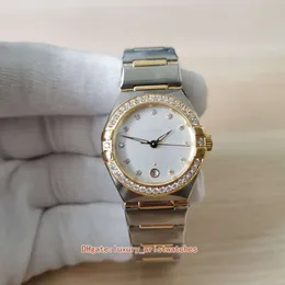 Perfect Woman Watches 131.20.29.20.52.001 29mm Diamond Yellow Gold Steel Transparent Back ETA 8700 Movement Automatic Mechanical Miss Ladies Watch armbandsur