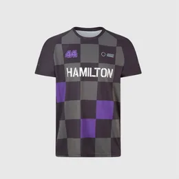 Nova jaqueta 2021F1 terno de corrida Formula One POLO Hamilton T-shirt manga curta de secagem rápida tamanho grande pode ser personalizado257S