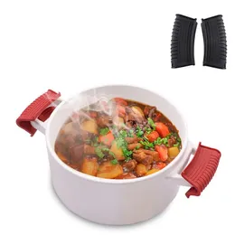 Cookware Parts Kitchen Accessories Silicone Pan Handle Sleeve Thickened Thermal Insulation Cover Anti-Skid Sea Shipping RRC698