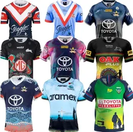 S-5XL Yeni NRL rugby Formaları Kovboy Güney 22/23 Rabbitohs ANZAC Yerli leopar şampiyonu Raider Eels Avustralya