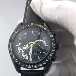 Highend 비즈니스 캐주얼 자동 기계식 시계 45mm 남성 가죽 벨트 빛나는 방수 강철 사업가 시계 패션 F205S