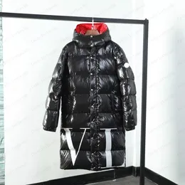 2023 damska średnia i długotrwała puchowa kurtka pikowana 2022 moda z kapturem dorywczo ciepłe czarne parki damski średniej długości płaszcz zimowy Jaqueta Feminina odzież wierzchnia
