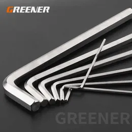 Gr￶nare 1 st 1,5mm-17mm hex nyckel Allen Wrench Metric Size Chromium-Vanadium Steel Spanner Flat Head Long Manual Repair Tools