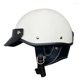 オートバイヘルメットCasco de Moto Retro Semiabierto Piloto Chopper Talla S-XL