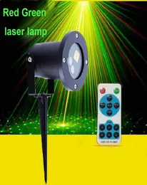 في الهواء الطلق مقاوم للماء IP44 Laser Lawn Lamps Projector Lights Lights Stage Light Red Green Show Multipattern مع التحكم عن بُعد 3261286