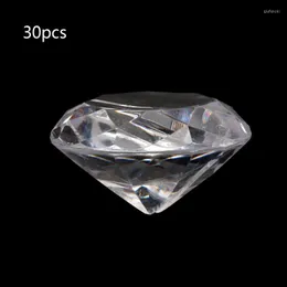 Jewelry Pouches 30Pcs Diamond Table Number Holder Place Card Holders Crystal Clear Acrylic Stands Party Wedding Decor