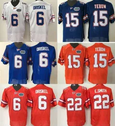 NCAA Football Jerseys Football Florida Gators College Jerseys Football Jersey Driskel #6 Tebow #15 Sitched Size S-3XL Mix Order Jersey-Fact