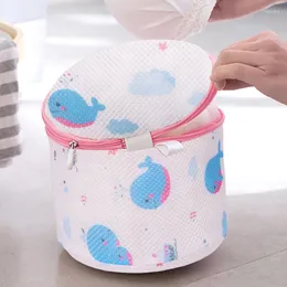 Çamaşır çantaları 1 adet dayanıklı örgü net Japon tarzı iç çamaşırı organizatör banyo aksesuarları ile sütyen yıkama çantası