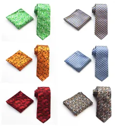 Bow Ties Unique Design Fashion Retro Högkvalitativ plommon Paisley Suit Tie Pocket Thandduk Handduk Business Mäns tillbehörsset