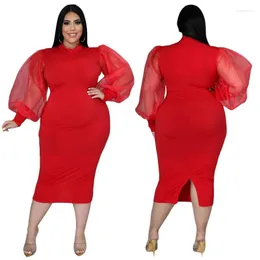 Abbigliamento etnico 5XL 4XL Plus Size Abiti africani per le donne 2022 Africa Abbigliamento Abito Stampa Dashiki Ladies Office Lady Big 3XL