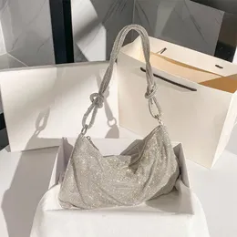 Luxury Designer Women Evening bags Top full diamond women's handbag underarm Diagonal Span Pack rhinester metal sequin party bag