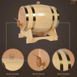 Butelki z wodą 1,5/3l vintage drewniane drewniane drewniane wina lufa do piwa whisky rum portu Wysoka jakość