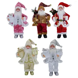 Christmas Decorations Santa Claus Statue Doll Ornaments Collections Tree Decor Pendant Father Table Centerpiece Figurine