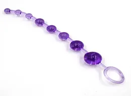 Cuentas de enchufe anal de goma suave de orgasmo largo cl￭toris cl￭toris anillo de extracci￳n de bolas de bola juguetes de tap￳n de la bola de adultos accesorios de sexo anal estimulante 5709450