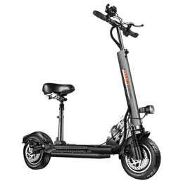 YOUPING Q02 Folding Electric Scooter 500W Motor 48V 15Ah Battery 10 Inch Tire Containing Seat - Black303Q