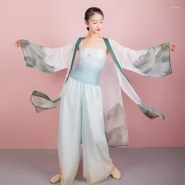 Bühnenkleidung Fee Klassische Tanzkleidung für Erwachsene Tänzer Outfit Leistungskostüm Chinese Folk Dancewear Designer Kleidung JL2274