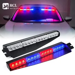 Travel Roadway Product Visor Strobe LED Light Bar Parabrezza interno Parasole Lampada di emergenza Luci lampeggianti per veicoli volontari Camion 1216
