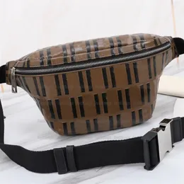 حقيبة حزام أسود nappa leathers fanny حزمة متعددة الوظائف في الهواء الطلق معدات crossbody الخصر الأكياس البني الداكن من الجلد insert281j