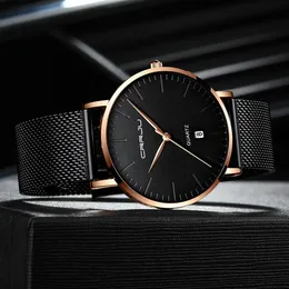 2020 Men's Watches Luxury Brand CRRJU Mens Quartz Watches Men Business Male Clock Gentleman Casual Fashion Wrist Watch212W