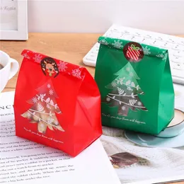 Рождественские украшения для дома 2022 Navidad Merry Baking Packaging Bacd Bag Boxes Snowflake Tree Gift Sags