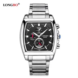 2020 Luxury Longbo Military Men Stainless Steel Band Sportz Quartz Watches Male Leisure Watch relogio Masculino 800234W