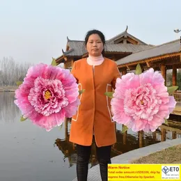 Handmade Peony Flowers Umbrella Resuable Eco Friendly Wedding Ornaments For Kids And Women Dance Performance Props Fashion