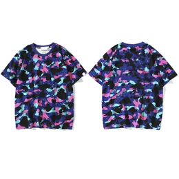 mens Designer shark t shirt womens sport japonais graffiti T-shirts pour hommes Polo en coton couleur bleu taille M / L / XL / XXL / XXXL