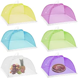 Inne domowe namiot ogrodowy stół kuchenny Składanie dania Pokrywa Dome Net Parasol Piknik Złożony siatkowy moski anty muchy przez morze RRC758