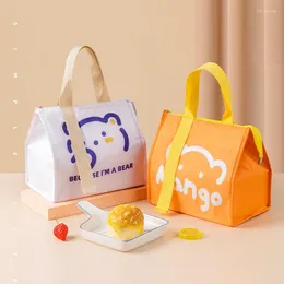 Bolsas de armazenamento Lunhana térmica de desenho animado para mulheres infantis alimentos à prova d'água Travel Pictich bolsa de piquenique Isoller Bento Bag Bag