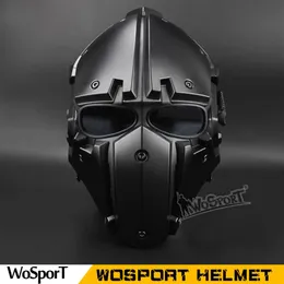 タクティカルオブシディアングリーンゴブターミネーターヘルメットマスクペイントボールCS戦術ギアエアソフトヘルメット248Uのためのゴーグル