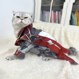 Costumes de anime Genshin Impact Tartaglia Cosplay Cat Cat Dog Roupos de animais de estimação