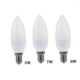 Ljuslampa AC85V-265V Lätt ljuskrona lamplampor 5W/7W/9W lampor Dekoration Energibesparing