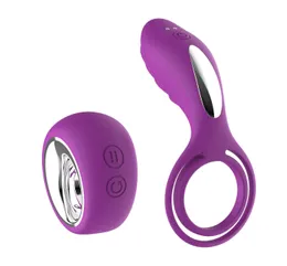 Itens de beleza controle remoto pênis vibratório anel de brinquedo sexy para casal de casal de gock cock vibrator atraso ejaculação clitóris elegante massageador