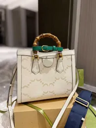 Omuz totes kadın diana çanta tasarımcısı bambu mini tote çanta her ikisi