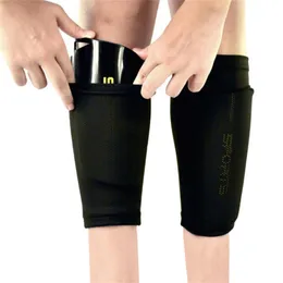 Колендные коленные колодки EST 1 Пара футбольные защитные носки с карманным голени для взрослых детей поддерживают рукава ноги.