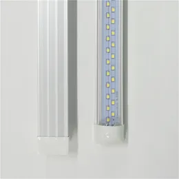 T8 LED-Röhren, Doppel-LEDs, 5 Fuß, 150 cm, 48 W, AC85–265 V, integriertes Licht, 100 lm/W, PF0,95, SMD2835, 5 Fuß, 5 Fuß, 1,5 m, Leuchtstofflampen, 110 V, lineare Balkenlampen, Zubehör, Helligkeit