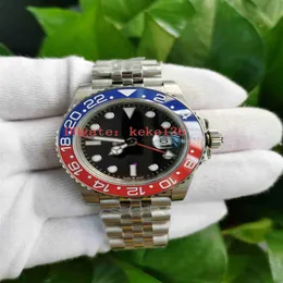 BP Factory Top Watches Men Wristwatches 40mm GMT Dial Black 126710 126710Blro Pepsi Cerachrom Jubilee Bracelet 2813 Movement Mecha2549