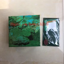 5PCSACCESSORIESBOX MEN LUXURY WOMEN QUALIES DARK GREEN GIFT CASE for Watches Booklet Card Tags and Papers in English 116610223i